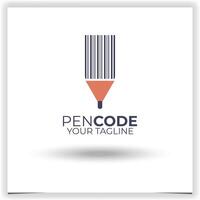 Vektor Stift Code Logo Design Vorlage