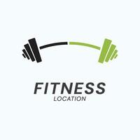 Fitness Logo kostenlos Vektor Fitnessstudio Logo Hanteln Konzept abstrakt Design modern Geschäft Logo