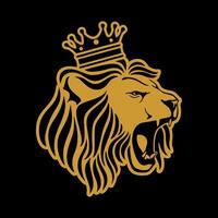 huvud lejon logotyp, lejon logotyp vektor