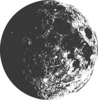 ai generiert Silhouette zuerst Quartal Mond schwarz Farbe nur vektor