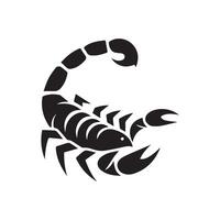 enkel design logotyp, modern begrepp scorpion logotyp vektor