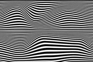 svart och vit abstrakt våg rörlig bakgrund. vektor