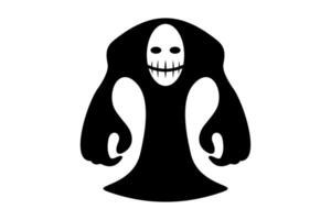 schwarz Monster- Illustration Logo Design vektor