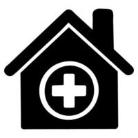 enkel vektor sjukhus ikon illustration