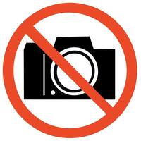 Nein Kamera Fotografie Symbol Vektor Illustration