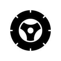 däck ikon symbol vektor mall