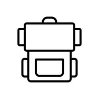 Rucksack Symbol Symbol Vektor Vorlage