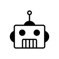robot ikon symbol vektor mall