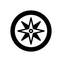 Kompass Symbol Symbol Vektor Vorlage