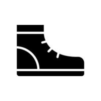 Wandern Stiefel Symbol Symbol Vektor Vorlage