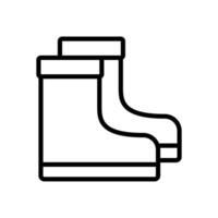 Regen Stiefel Symbol Symbol Vektor Vorlage