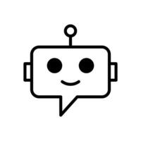 chatbot ikon symbol vektor mall