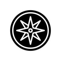 kompass ikon symbol vektor mall