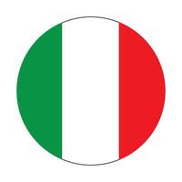 Italienisch Flagge Symbol Vektor Illustration Design