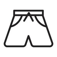 kurze Hose Symbol Logo Vektor Design Vorlage