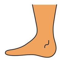 perfekt Design Symbol von Fuß vektor