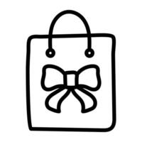 ein perfekt Design Symbol von Einkaufen Tasche vektor