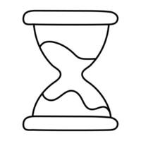 ein Symbol Design von Sanduhr vektor