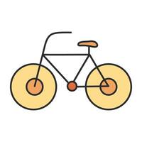 modern Design Symbol von Fahrrad vektor