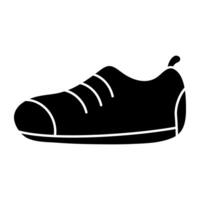 modern design ikon av fnittra sko vektor