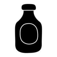 kreativ Design Symbol von Wein Flasche vektor