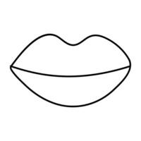 modern Design Symbol von Lippen vektor