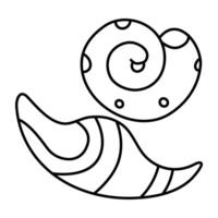 ein farbig Design Symbol von Muscheln vektor