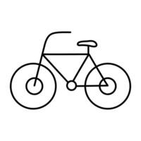 modern Design Symbol von Fahrrad vektor