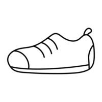 modern design ikon av fnittra sko vektor