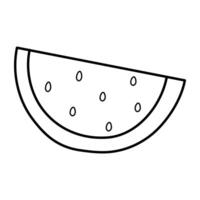 kreativ Design Symbol von Wassermelone vektor