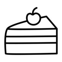 modern Design Symbol von Kuchen Scheibe vektor