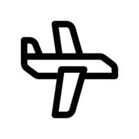 Flugzeug Symbol. Vektor Linie Symbol zum Ihre Webseite, Handy, Mobiltelefon, Präsentation, und Logo Design.