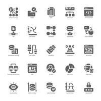 Daten Wissenschaft Symbol Pack zum Ihre Webseite, Handy, Mobiltelefon, Präsentation, und Logo Design. Daten Wissenschaft Symbol Glyphe Design. Vektor Grafik Illustration und editierbar Schlaganfall.