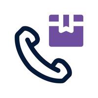 bestellen Anruf Symbol. Vektor Dual Ton Symbol zum Ihre Webseite, Handy, Mobiltelefon, Präsentation, und Logo Design.