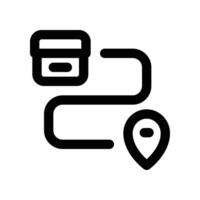 Route Symbol. Vektor Linie Symbol zum Ihre Webseite, Handy, Mobiltelefon, Präsentation, und Logo Design.