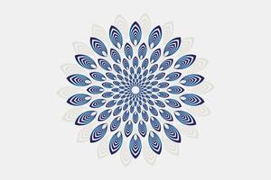 Mandala Design zum Einladung Karte, Hintergrund, Dekoration. Mandala mit Blumen- Muster. vektor