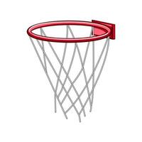 spela basketboll ring tecknad serie vektor illustration