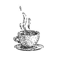 Tasse Kaffee Geschäft skizzieren Hand gezeichnet Vektor