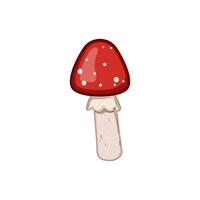 Pilze fliegen Agaric Karikatur Vektor Illustration