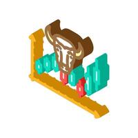 Investition Trends finanziell Berater isometrisch Symbol Vektor Illustration