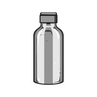 återanvändbar rostfri flaska tecknad serie vektor illustration