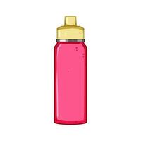 Flasche Thermosflasche Flasche Karikatur Vektor Illustration