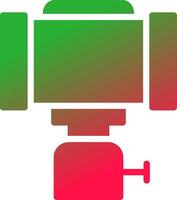 Selfie-Stick kreatives Icon-Design vektor