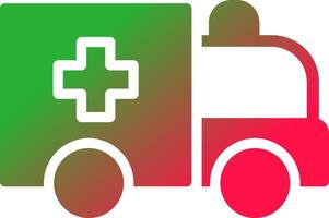 ambulans kreativ ikon design vektor