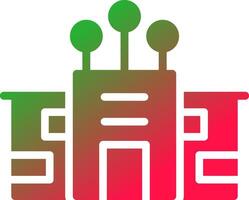 Smart City kreatives Icon-Design vektor