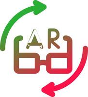 ar Brille kreativ Symbol Design vektor