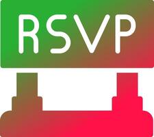 rsvp kreatives Icon-Design vektor