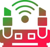 WLAN-Router kreatives Icon-Design vektor