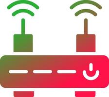 WLAN-Router kreatives Icon-Design vektor