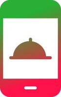 Food-App kreatives Icon-Design vektor